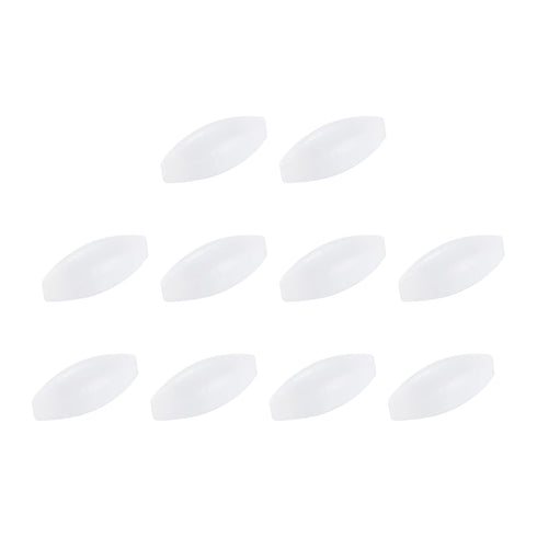 MECCANIXITY Magnetic Stirrer Mixer Stir Bar Rod, 20mm(0.79") x8mm Olive Shape PTFE Coating Magnet White 10Pcs