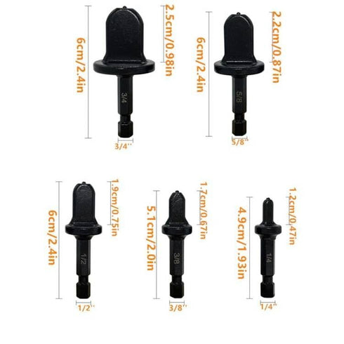 11pcs HVAC Repairing Set, Air Conditioner Copper Tube Expander Swaging Tool with 1/4'', 3/8'', 1/2'', 5/8'', 3/4'',