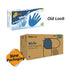 BeeSure BE1117 Nitrile Powder Free Exam Gloves, Medium, Pack of 100, Strips