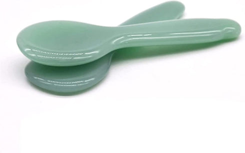 AMAZWI Set 8) Gua sha Scraper Board Natural Jade Guasha Stone Board Facial Eye Guasha Plate Jade Face Massager Scraper
