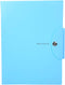 Expanding File Folders, Blue 5 Layer Document Folder, PVC Plastic Envelope with Magnetic Closure
