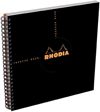 Rhodia Graph Reverse Standard Notebook, One Notebook, Black