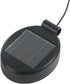 2 Pack Solar Light Replacement Top Part, Panel for Outdoor Hanging Lanterns, Black