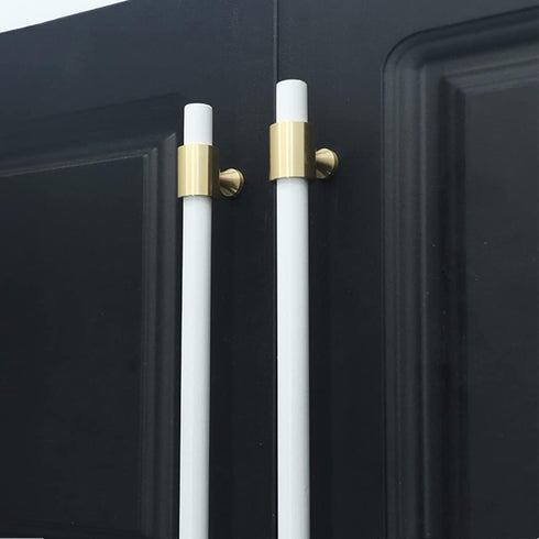 IBOWZ Kitchen Cupboard Handle Wardrobe Long Handle Adjustable Hole Distance Cabinet Handle Beech Wood Base Made