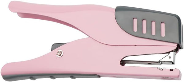 Hand Held Plier Pink Stapler - Heavy Duty, 25 Sheets Capacity, No Jam, for Home and Office Supplies