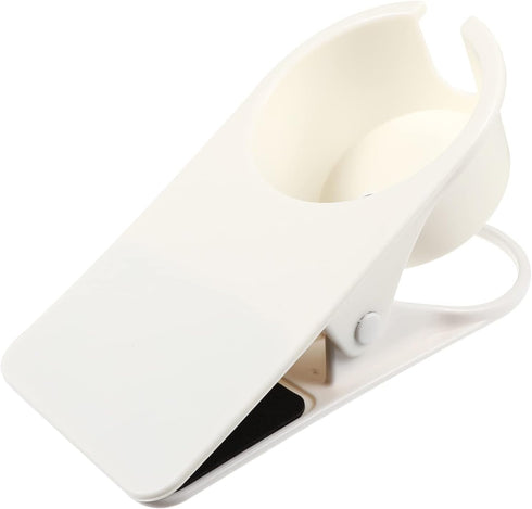 GLEAVI Large Thickened Desk Side Cup Holder Clip Sturdy Plastic Drinking Cup