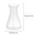 ULTECHNOVO 18pcs Accessories of Ml Narrow Beaker Graduated Scientific Cone Flask, Laboratory Kit Educational