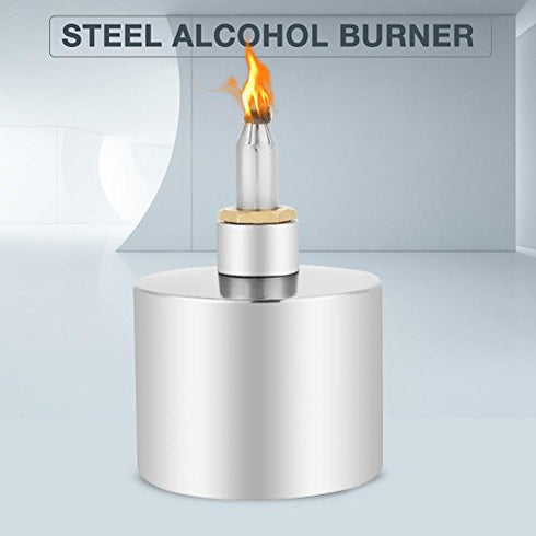 200ml Alcohol Lamp Burner - 304 Stainless Steel Thickened Alcohol Burner for Biology, Chemistry Lab Equipment
