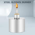 200ml Alcohol Lamp Burner - 304 Stainless Steel Thickened Alcohol Burner for Biology, Chemistry Lab Equipment