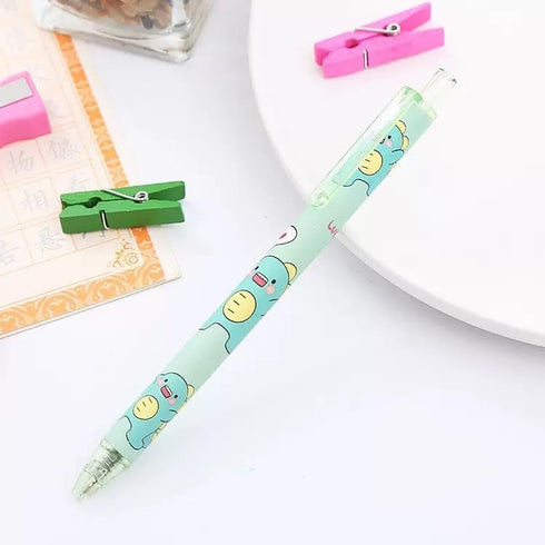 Tangseajiao 4 Set, Pcs Green Cute Mechanical Pencil Cartoon Refills Stationary Back to School Office Supplies