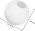 120mm Homoyoyo Frosted Milk Glass Globe Lamp Shade Replacement, round Ball Light Fixture Cover for Pendant, Ceiling
