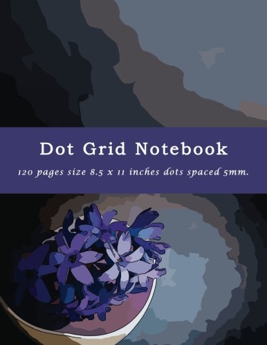 Dot Grid Notebook: 120 Pages, 8.5 x 11 Inches, Black Dots Spaced 5mm for Bullet Journals