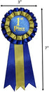 Premium Award Ribbons, Blue, Red, White - 1st, 2nd, 3rd Place, 1 Set (3 Ribbons) for Winners