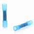 100Pcs Blue 16-14 AWG Insulated Waterproof Wire Connectors, Marine Grade Electrical,Heat Shrink Butt Connectors, Wire Crimp Terminals Butt Splice for Automotive Boat Truck Wiring,Electrical Equipment