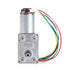 Worm Gear Motor DC 12V High Torque Gear Reduction Motor with Encoder, Strong Self Locking Electric Motor (30RPM)