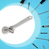 Silver Open End Wrench, Steel 2.5inch Adjustable Spanner for Repairing, Mini Hand Tools, Keychain Accessories