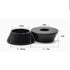 20pcs M6 Cone Cup Washers Anodized Aluminum Alloy Screw Gasket Countersunk Washers (Black)
