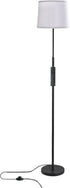 60" A19 9W 3000K-6000K 10%-100% Dimmable Bulb Modern Floor Lamp for Living Room Bedroom, Standing Lamp with White Linen