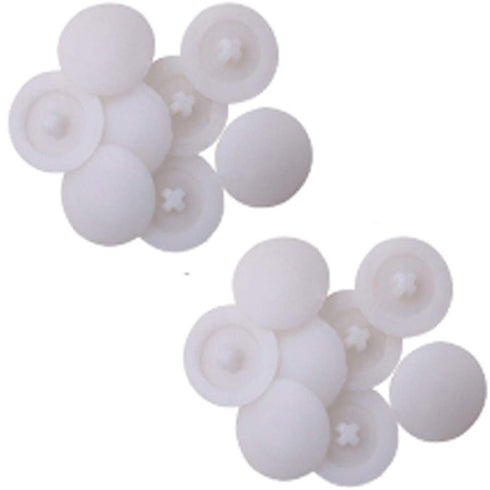 Screw Cap Covers, Decoration Tapping Cover, Plastic Screw Hole Pack of 500 (White)