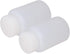 Othmro 2Pcs 100ml Empty Plastic Bottles, Lab Cylindrical Chemical Reagent Polyethylene Bottle, Wide Mouth Laboratory Reagent Bottle, Sample Sealing Liquid Storage Container White Translucent by Othmro