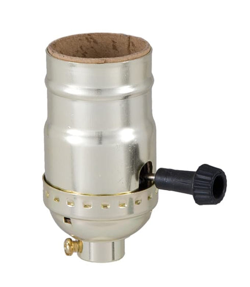 3-Way 12 Inch 12 B&P Lamp Brass Finish Floor Lamp Wiring Kit with a Socket, Harp, and Feet Long Lamp Cord
