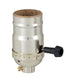 3-Way 8 Inch 12 B&P Lamp Brass Finish Floor Lamp Wiring Kit with a Socket, Harp, and Feet Long Lamp Cord