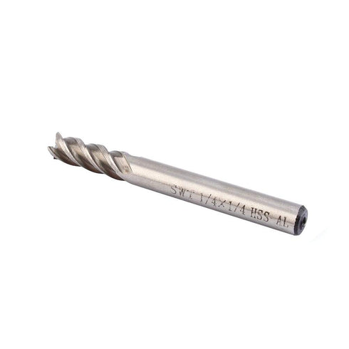 Hilitand Tungsten Carbide Spiral End Mills Set, 1/4" Shank 4 Flute Milling Cutter Bits for CNC Router