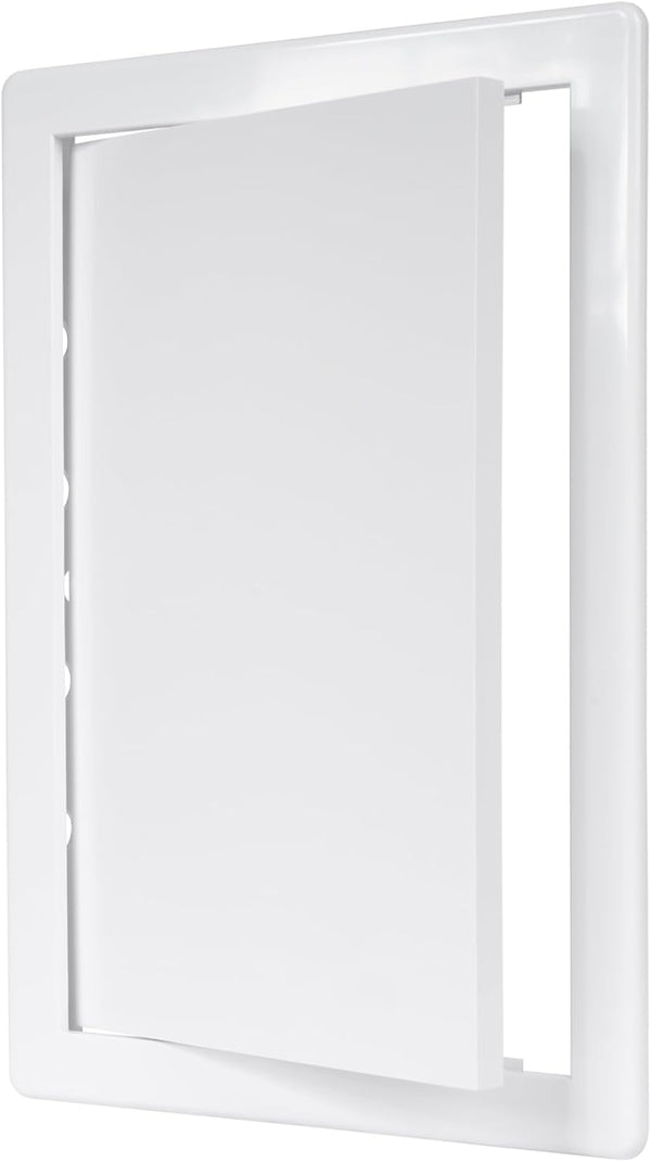 8" x 12" White Plastic Access Panel, Service Shaft Door Panel for Plumbing, Electricity, Heating Access