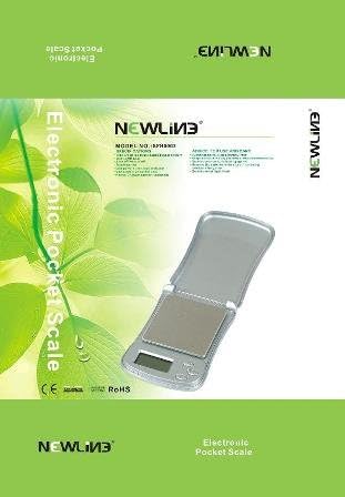 NewlineNY Digital Pocket Jewelry Mini Scale, Fliptop, Black