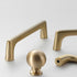 SANCHAKOU 2Pcs Cabinet Knobs Pulls Brass Wardrobe Handle Drawer Single Hole Cabinet Bedside Table Handle Ball Shape