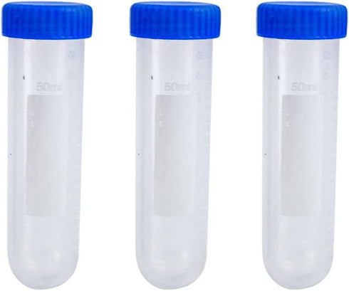 YS0911 Professional 50mL Centrifuge Tubes Kit 3Pcs/Pack with Writable White Tabs Leak-Proof Screw