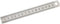 Silver Double-Sided Scale, Stainless Steel Straight Ruler, Measuring Tool for School Office Drafting Supplies