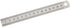 Silver Double-Sided Scale, Stainless Steel Straight Ruler, Measuring Tool for School Office Drafting Supplies