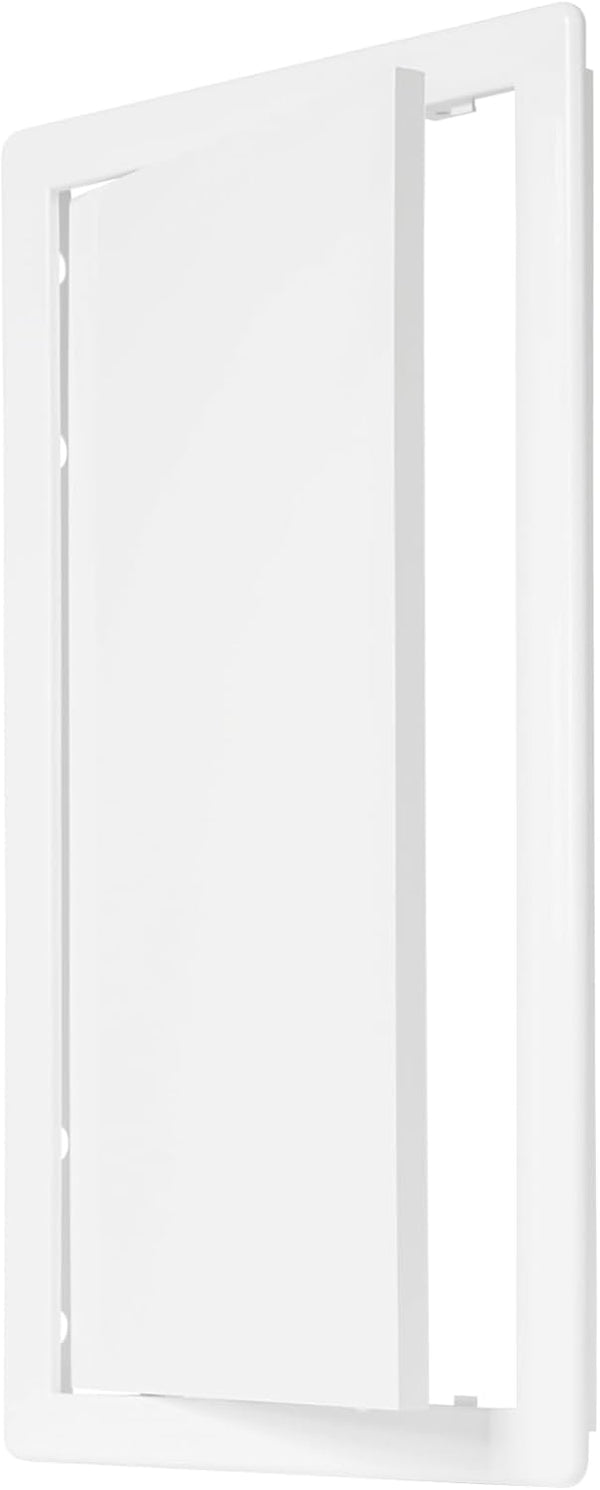 8 Inch x 16 Inch White Plastic Access Panel, Service Shaft Door for Plumbing and Electricity Access