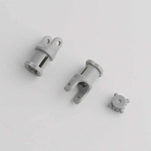 3L Blocks-61903-62520c01 Pack 10pcs MOC Light Grey Universal Joint Connector Coupler Shaft Building for Suspension
