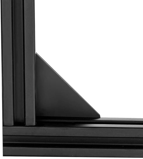 2020 Corner Bracket Connectors 6mm Slot L Shape Joint Plates, 5 Hole, 6 Sets for 2020 Series (L Black)