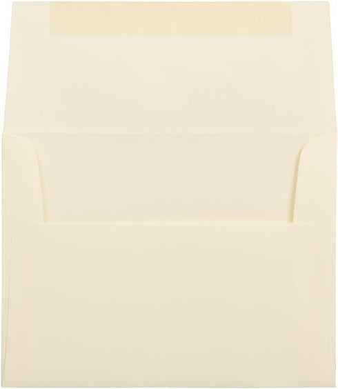 JAM PAPER A2 Strathmore Invitation Envelopes - 4 3/8 x 5 3/4 - Ivory Wove - 100/Pack