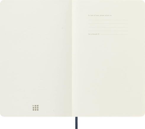 Moleskine Classic Notebook, Soft Cover, Large (5" x 8.25") Dotted, Sapphire Blue, 192 Pages