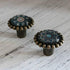 Delmitan 42mm Cabinet Pulls Furniture Kitchen Cabinet Retro Style Crystal Drawer Wardrobe Locker Pull, Bedside Table
