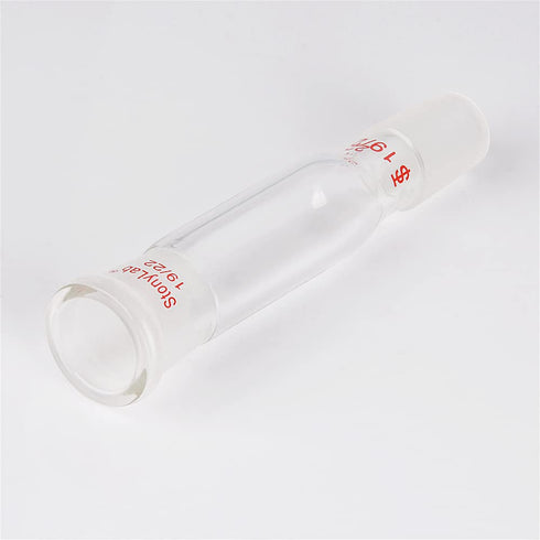 stonylab Glass Straight Connecting Adapter, 70mm from 19/22 Outer Joint to 19/22 Inner Joint