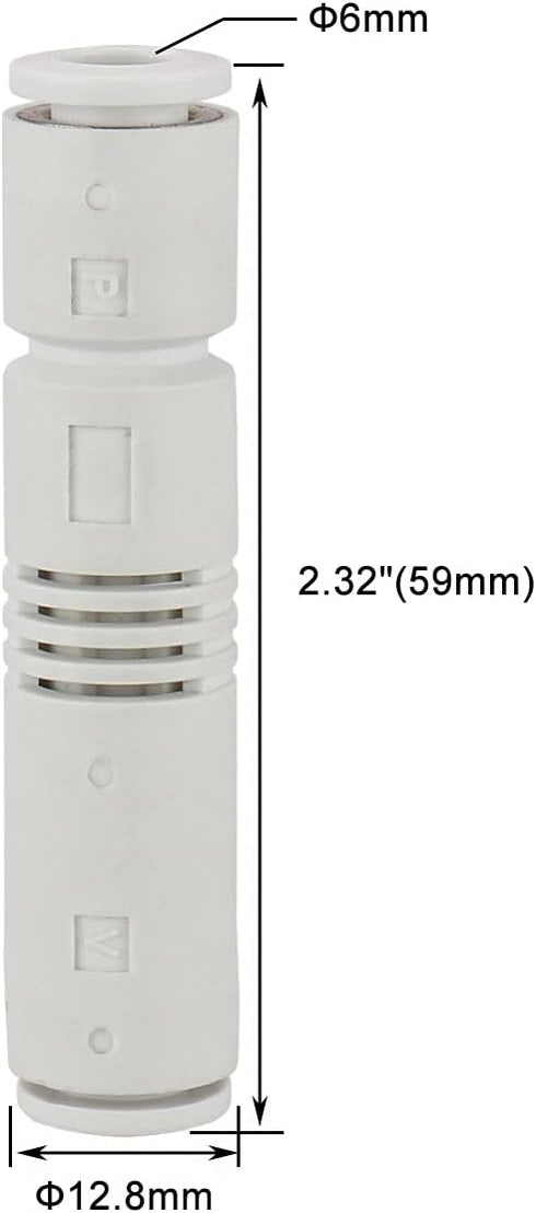 Baomain ZU05S 6mm Vacuum Ejector, Push in One Touch Tube Type Pneumatic Fitting