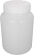 Bettomshin 1Pcs 500ml PE Plastic Bottles, Food Grade Wide Mouth Lab Reagent Storage Container