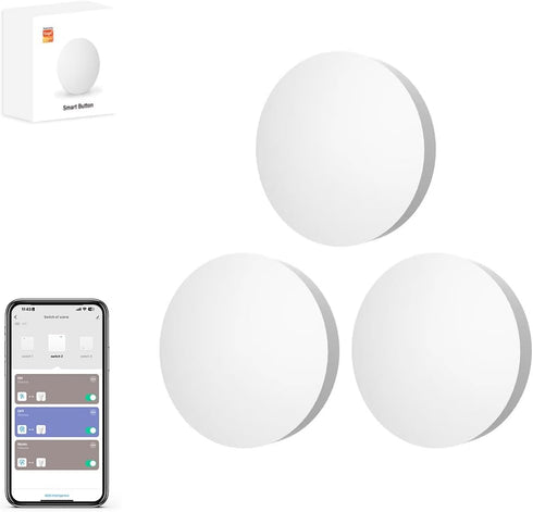ZigBee3.0 Smart Remote Button Tuya Scene Remote, Smart Switch ZigBee Remote for Tuya Smart Life APP