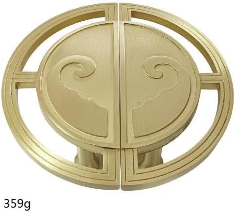 SANCHAKOU 2Pcs/Set 108 29Mm Gold Knobs for Dresser Semicircular Wardrobe Cabinet Bedside Table Handle Drawer Pure