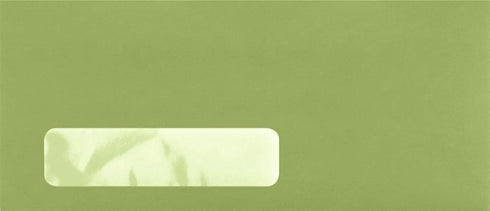 LUXPaper #10 Business Window Envelopes | Avocado Green | 4 1/8" x 9 1/2" | 70lb. Text | 50 Qty