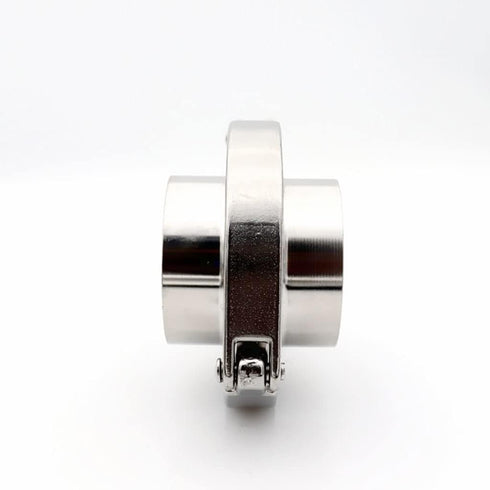 ZGHQHCDRH 304 Set Dairy(57mmx77.5) Stainless Steel Sanitary Tri Clamp Weld Ferrule with Silicon Gasket - Heavy Duty