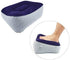 Inflatable Travel Footrest Pad Foot Rest Pillow Soft Flocking Pillow Flights Relax Cushion Ottomans Leg Up with Air