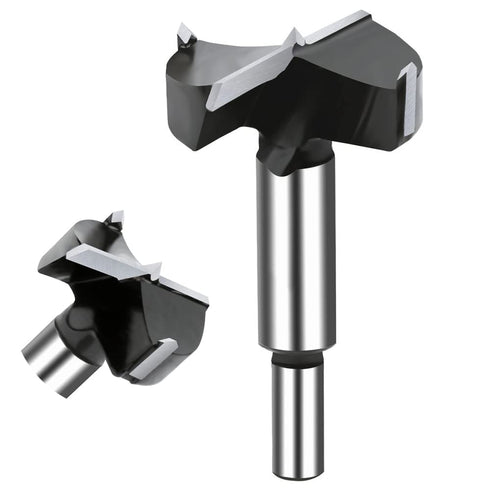 2 Inch Carbide Forstner Drill Bit, Tipped Bit for Hard Wood, Woodworking Hinge Cutter Tool Kits