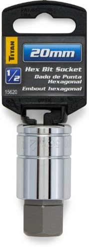 Titan Tools - 3/8 Dr 20Mm Hex Bit Socket (15620) by Titan