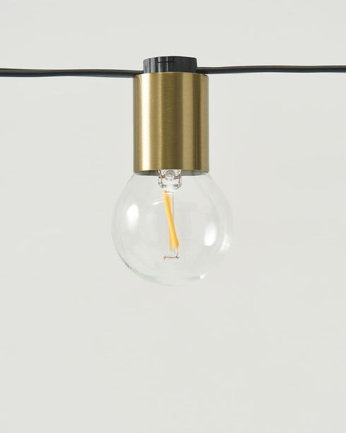 26 Commercial Brightech Glow LED String Lights - Ft Grade Patio Lights with Brass Accents - Outdoor Waterproof Globe